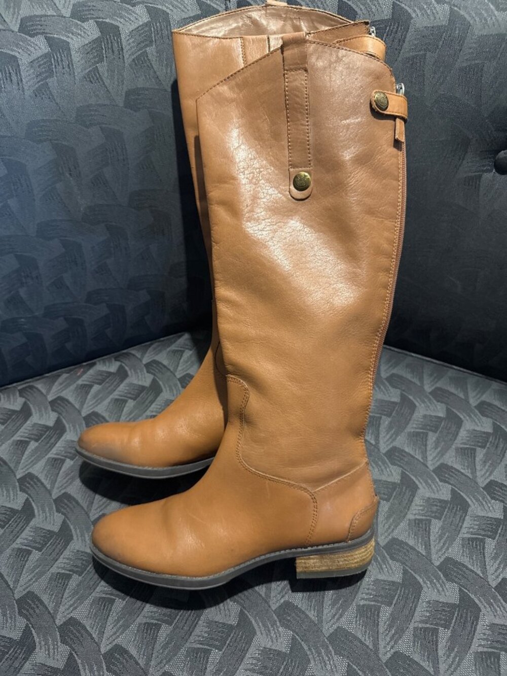 Sam Edelman Leather Knee-High Boots Penny Lux Color 7.5 Gorgeously Chic Boots